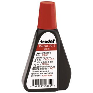 Encre de haute qualité 7011 de Trodat, 28 ml, rouge