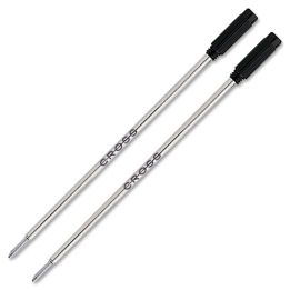 Recharge Cross® pour stylo-bille à pointe moyenne noir, 8514-2, Paquet de 2