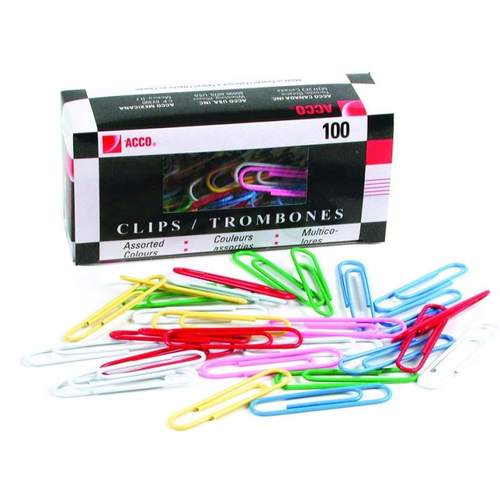 Bte 100 trombones de couleur no. 4