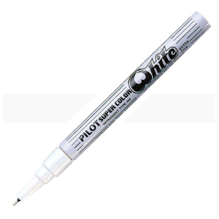 Marqueur Permanent Super Color Pointe extra-fine, blanc