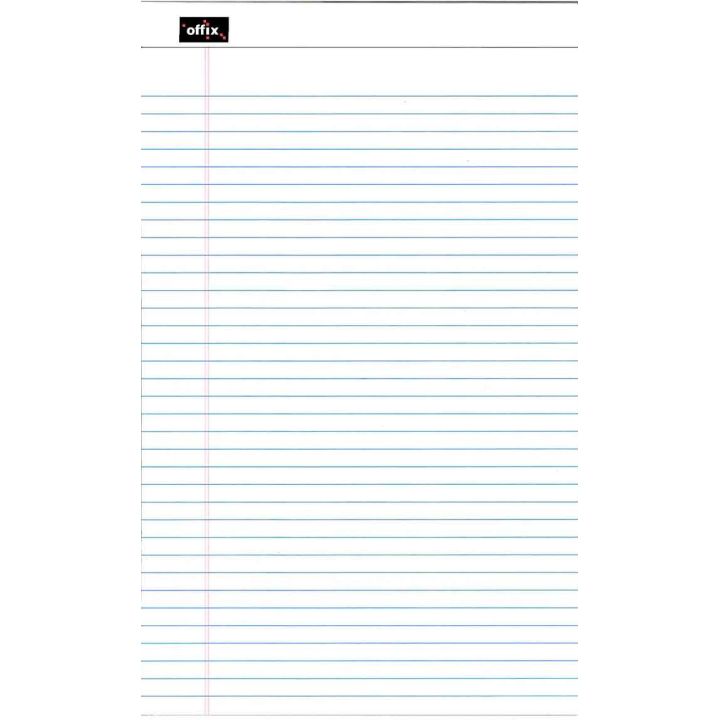 Bloc-notes Offix format légal, ligné 11/32, à l'unité
