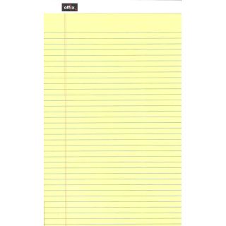 Bloc-notes Offix format légal papier jaune, quadrillé 4 car./po., à l'unité