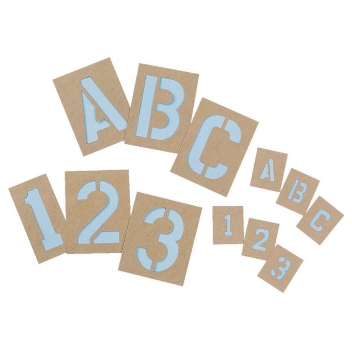Pochoirs trace-lettres 4" - 100 mm