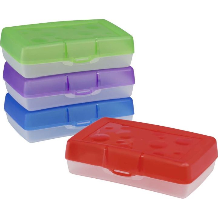 Coffret à crayon en plastique de Storex, couleurs assorties