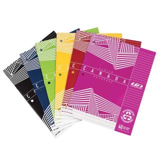 Cahier Canada ligné Louis Garneau, 40 pages