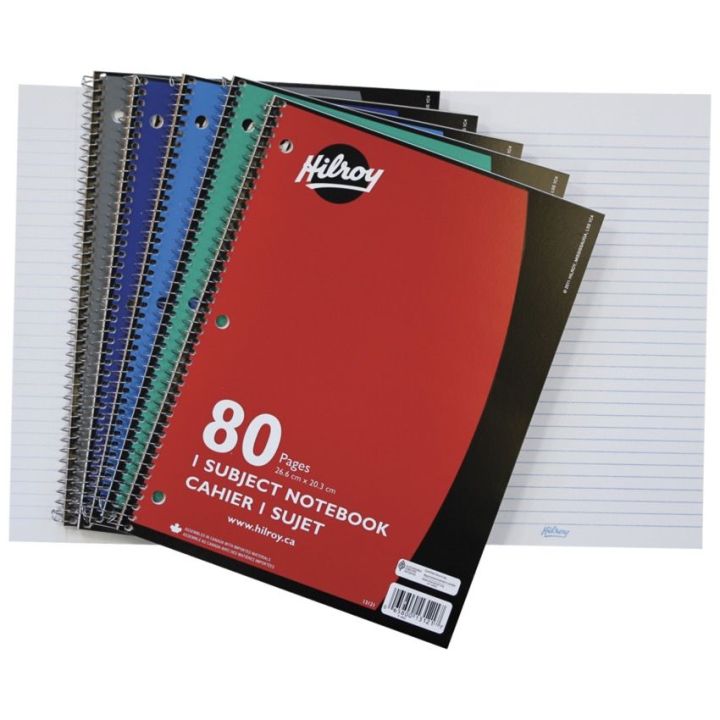 Cahier spiral lignés 80 pages - 1 sujet