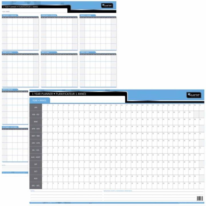 Planificateur Réversible 12 mois - Day-Timer - 24 x 36"