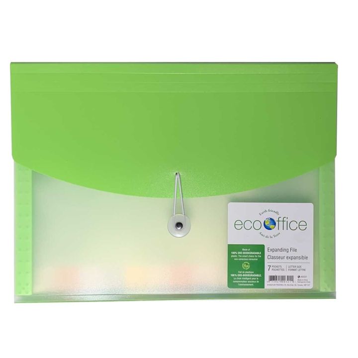 Classeur expansible écologique, 7 pochettes