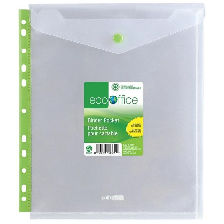 Pochette pour reliure à anneaux Eco