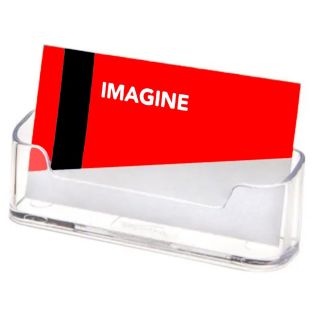 Porte-carte professionnelles transparent de Deflecto® pour carte de visite 3.5 x 2 pouces