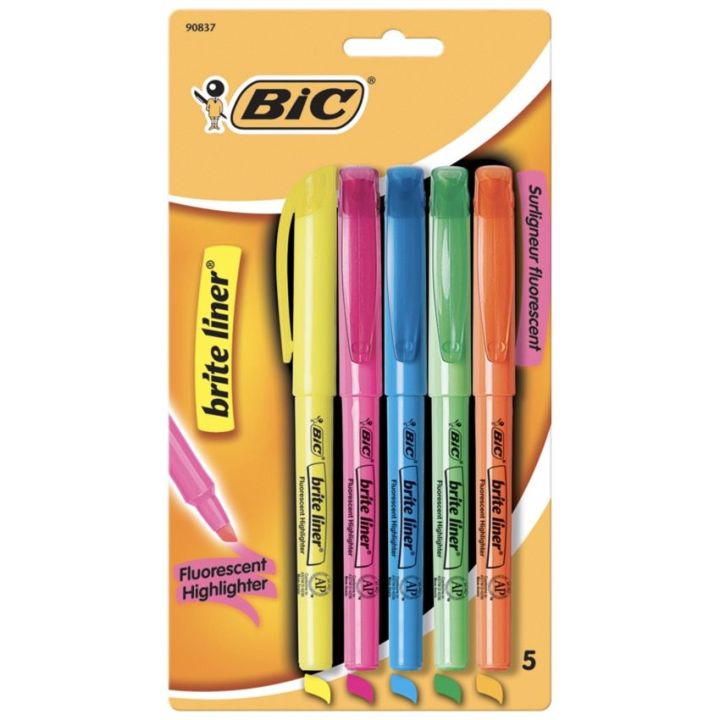 Surligneurs Brite Liner®, 5/pqt