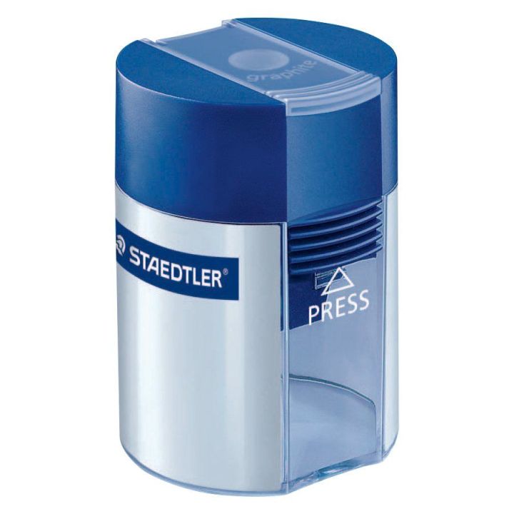 Taille-crayon Staedtler avec couvercle  et dévidoir à copeaux, 1 trou