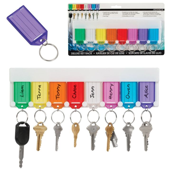 Porte-clés deluxe avec 8 anneaux