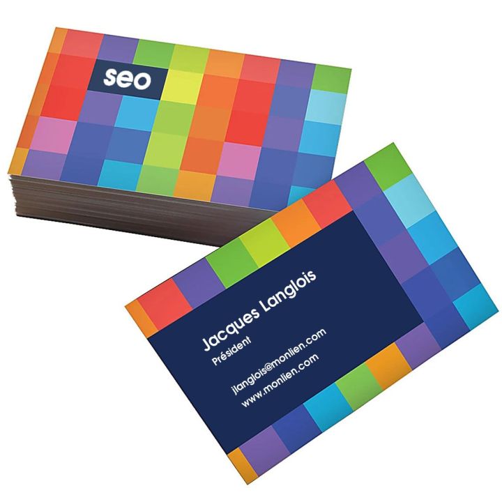 Carte de visite fini mat