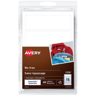Étiquettes pour vêtements sans repassage, Avery 2356
