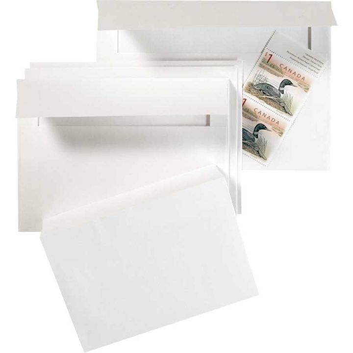 Enveloppe blanche d'invitation  5-1/4 x 7-1/4 po., 250/bte