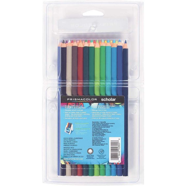 Crayons à colorier Prismacolor Scholar, 24/bte