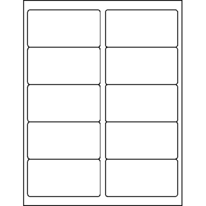 Étiquette adhésive multi-usage blanche 2 x 4 po., Business Source, 1000/bte