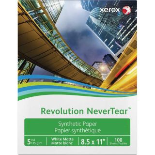 Papier laser blanc synthétique mat Xerox® Revolution™, format lettre, 100/pqt