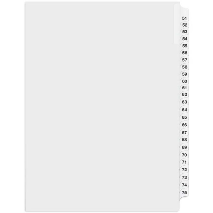 Index blanc juridique 51 - 75