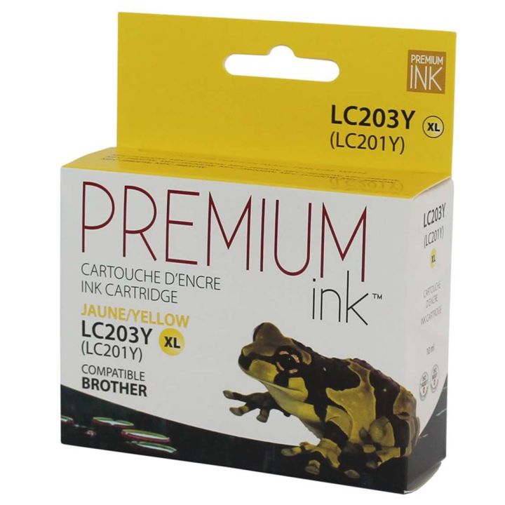 Brother LC203 XL jaune • cartouche compatible