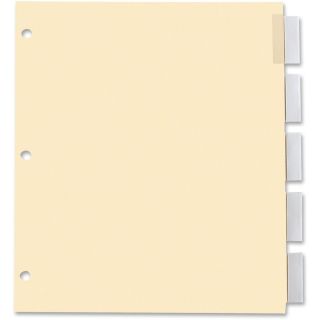 Intercalaires avec insertions Oxford, 8-1/2 x 11, 5 onglets transparent