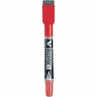 VBoard Master S encre rouge, pointe conique, extra fine avec efface