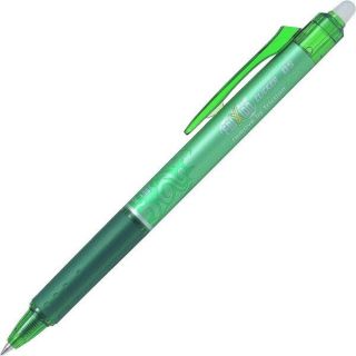 Stylo Clicker retractable Frixion effaçable, encre gel 0.5 mm, vert