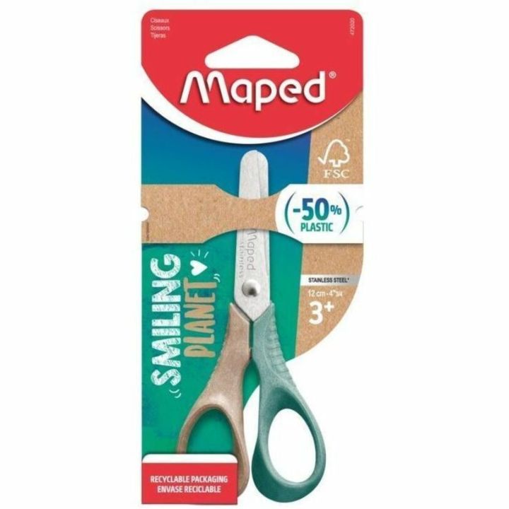 Ciseaux droitier Maped planète souriante 12 cm