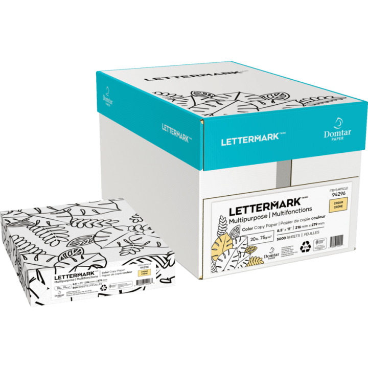 Lettermark - Papier pastel de couleur, 8.5 x 11, 20 lb, 500/pqt