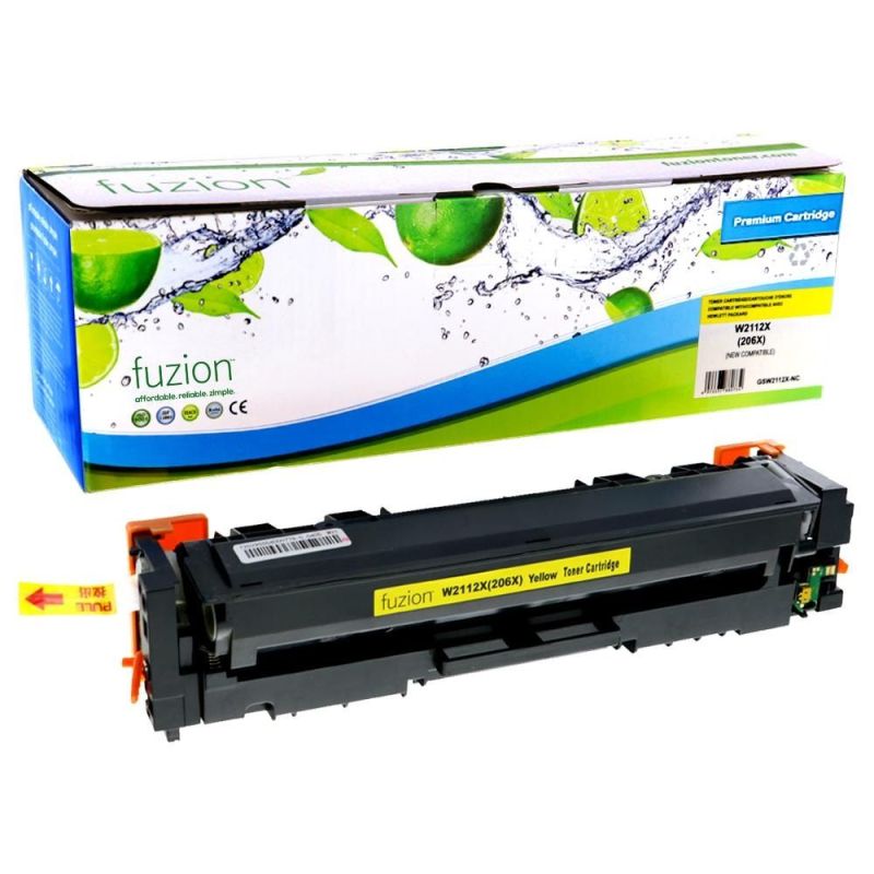 Compatible HP W2112X (206X) jaune, haut rendement