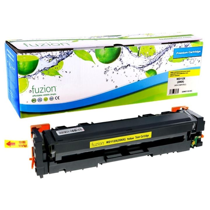 Compatible HP W2112X (206X) jaune, haut rendement