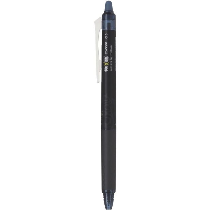Stylo Clicker retractable Frixion effaçable, encre gel 0.5 mm, bleu-noir