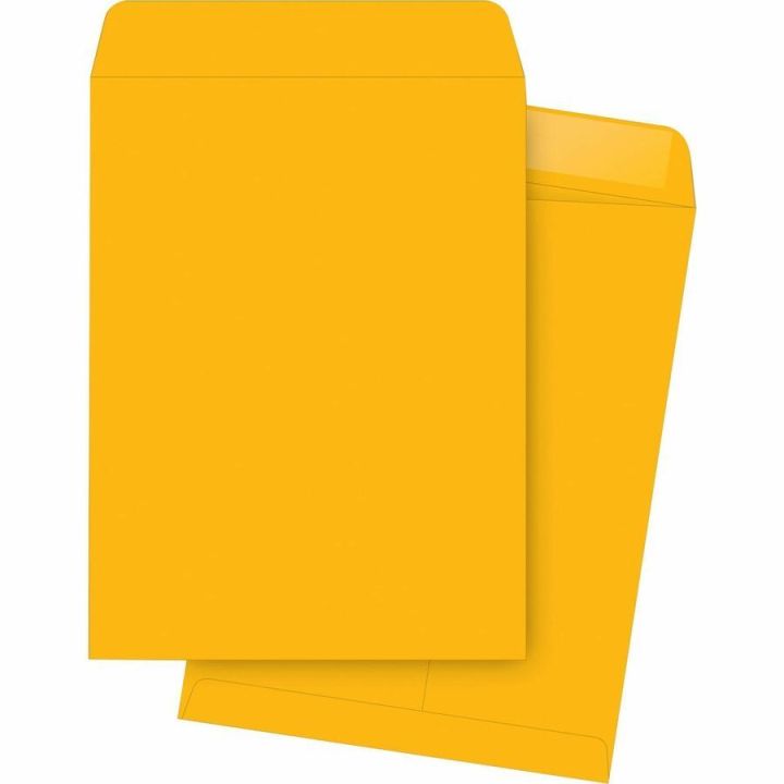 Enveloppe 28 lb, 10 x 13 po., Cachet gommé de couleur kraft, 250/boite
