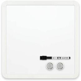 Tableau magnétique blanc Quartet effaçable à sec, 12 x 12 po.