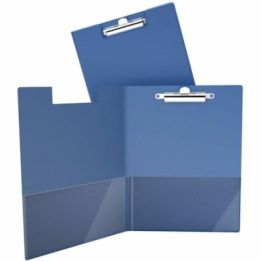 Écritoire à pince ressort bleu