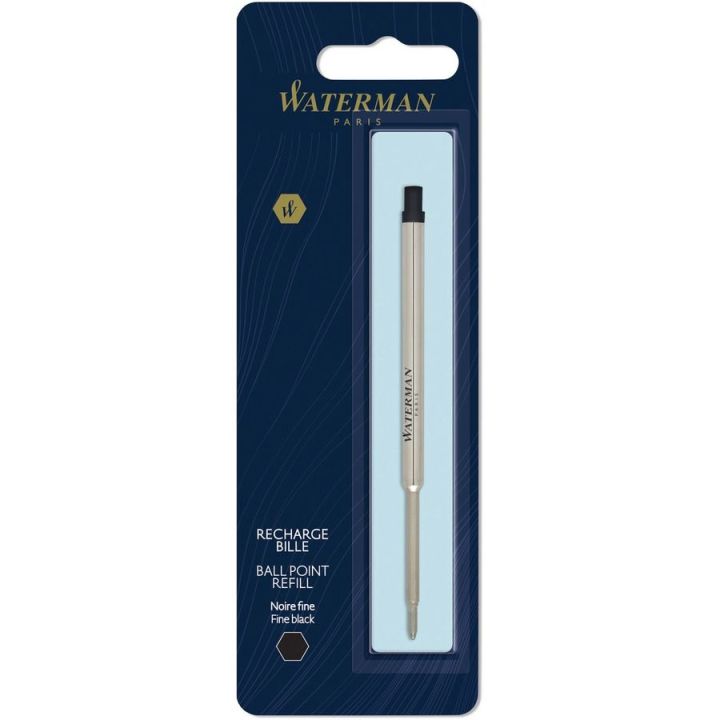Recharge pour stylo à bille Waterman Pointe fine, noir