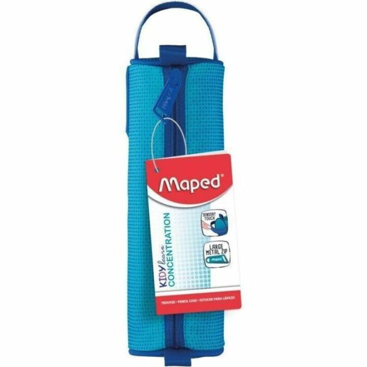 Étui à crayon bleu de Maped en polyester