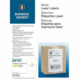 Étiquette adhésive multi-usage blanche 5.5 x 8.5 po. (STMT), Business Source, 200/bte