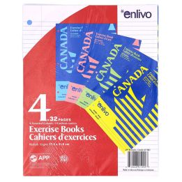 Cahier d'exercices Canada Enlivo, 32 pages, 4/pqt