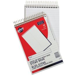 Bloc sténo avec ligne médiane, 350 pages