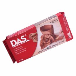 Pâte a modeler brun DAS, emballage 500 grammes