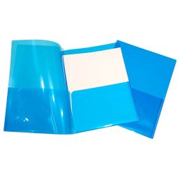 Portefolio winnable bleu clair format lettre avec 2 pochettes intérieurs