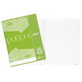 Cahier Canada ligné Louis Garneau, 40 pages, vert,