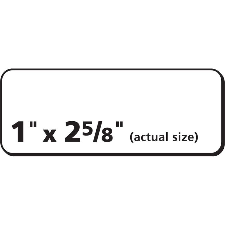 PRES-a-ply - Étiquettes blanches permanentes 1 x 2-5/8, 3000/bte, #30600