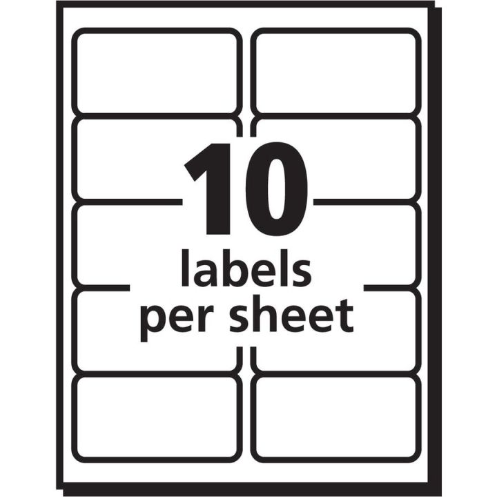 PRES-a-ply - Étiquettes blanches permanentes 2" x 4", 1000/bte, #30603