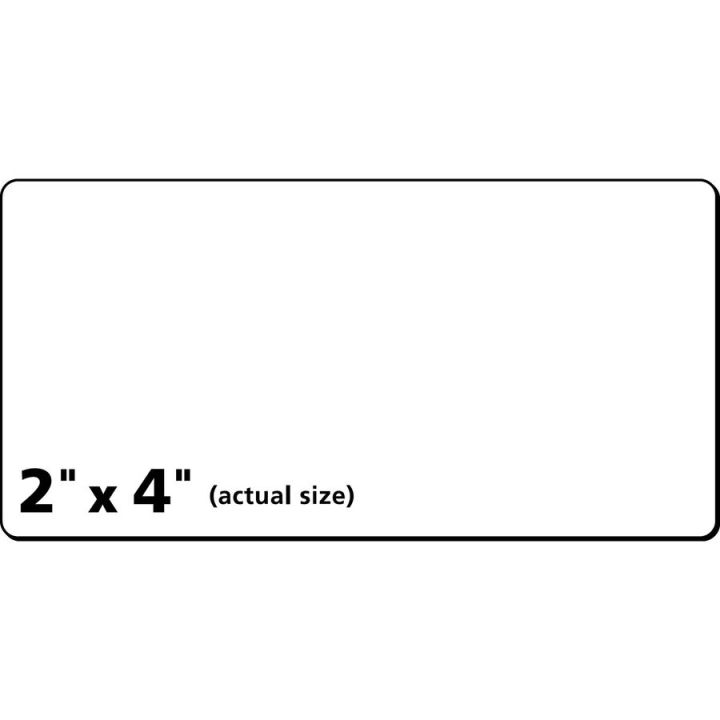 PRES-a-ply - Étiquettes blanches permanentes 2" x 4", 1000/bte, #30603